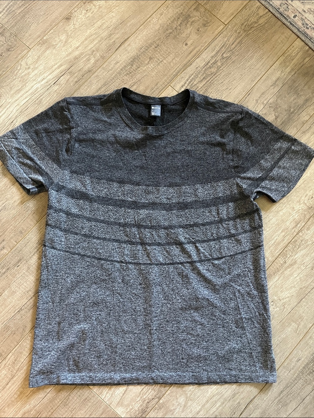 Zella Men's Charcoal Heather Short-Sleeve Crew Tee
